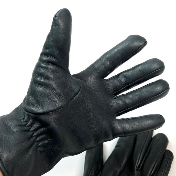 Leather Roots Black Thinsulate Women's Gloves Medium Black Driving gloves - Picture 9 of 9